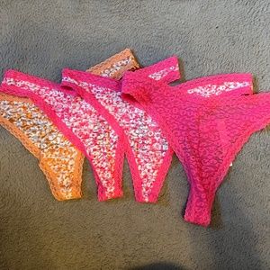 PINK Thong Underwear Set